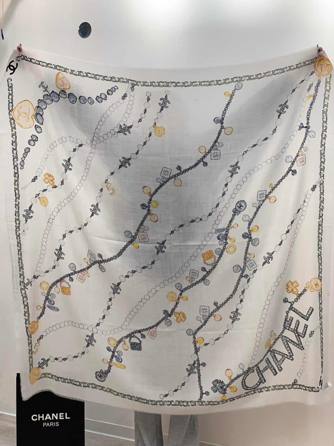 pearl Silk Scarf for women - alternate angle view 8