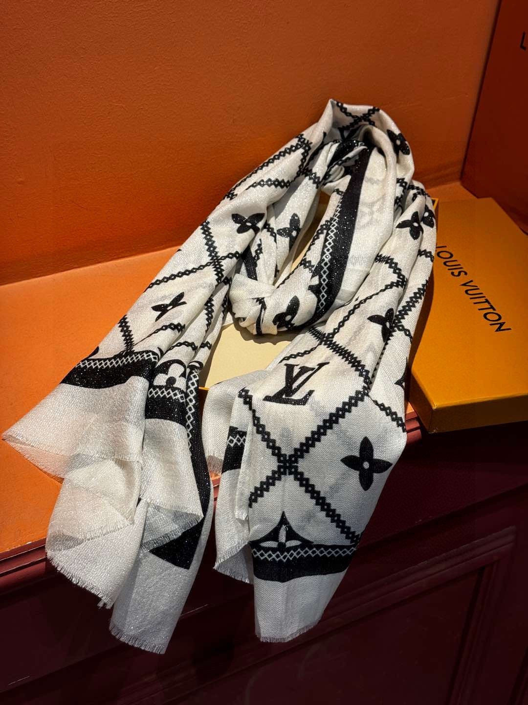 silver velvet elegant Scarf for women - alternate angle view 7