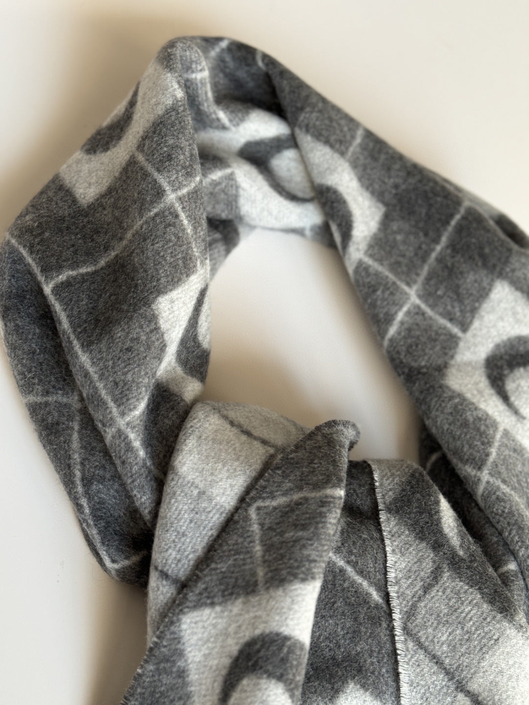 clear velvet floral Scarf for women - alternate angle view 10