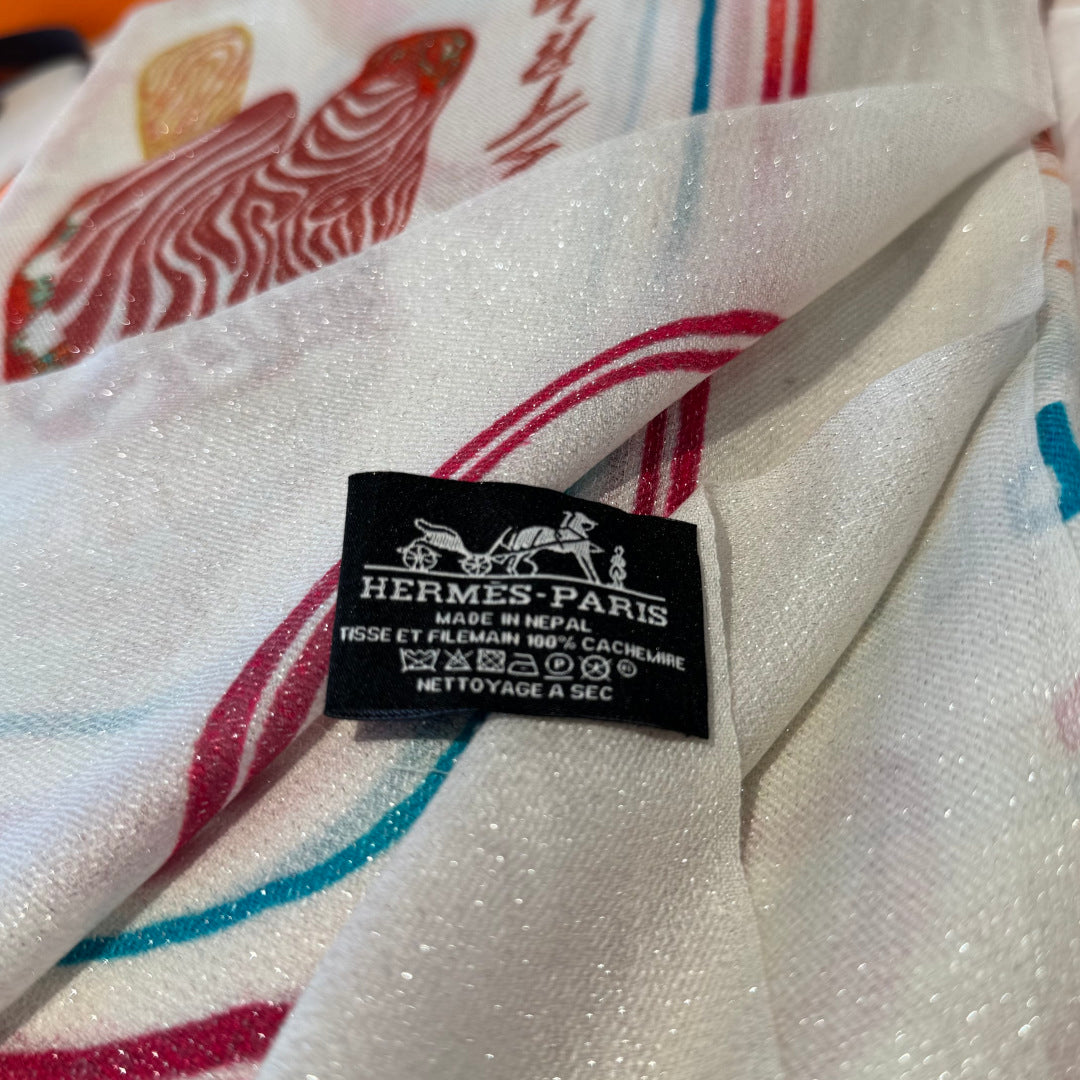 silver velvet Scarf for women - alternate angle view 4