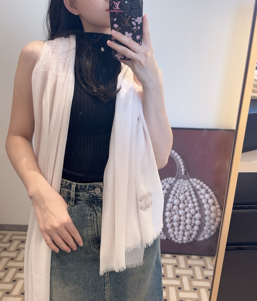 rose velvet floral fashion accessory for women - product detail view
