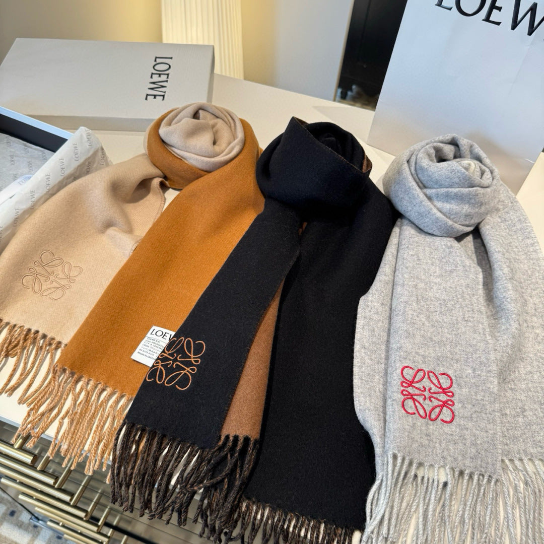 velvet elegant Scarf for unisex couple - alternate angle view 2