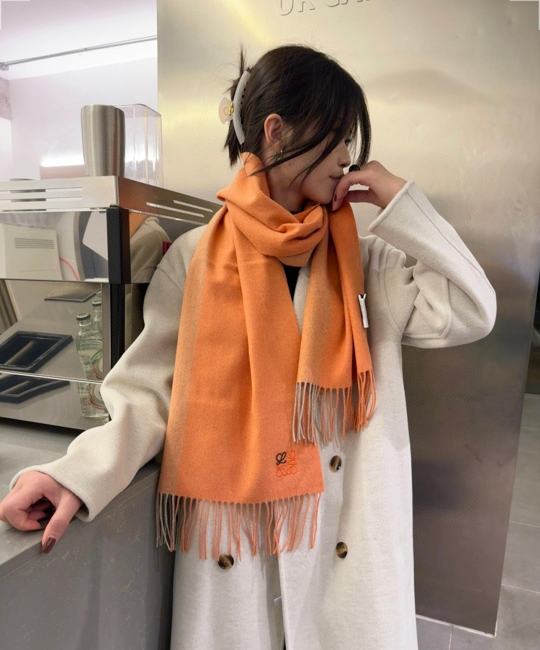 minimalist Scarf for men - product detail view