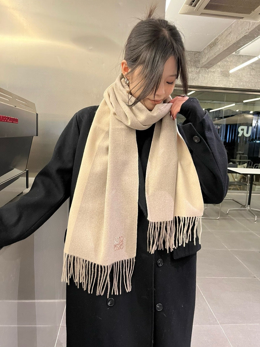 minimalist Scarf for men - product detail view