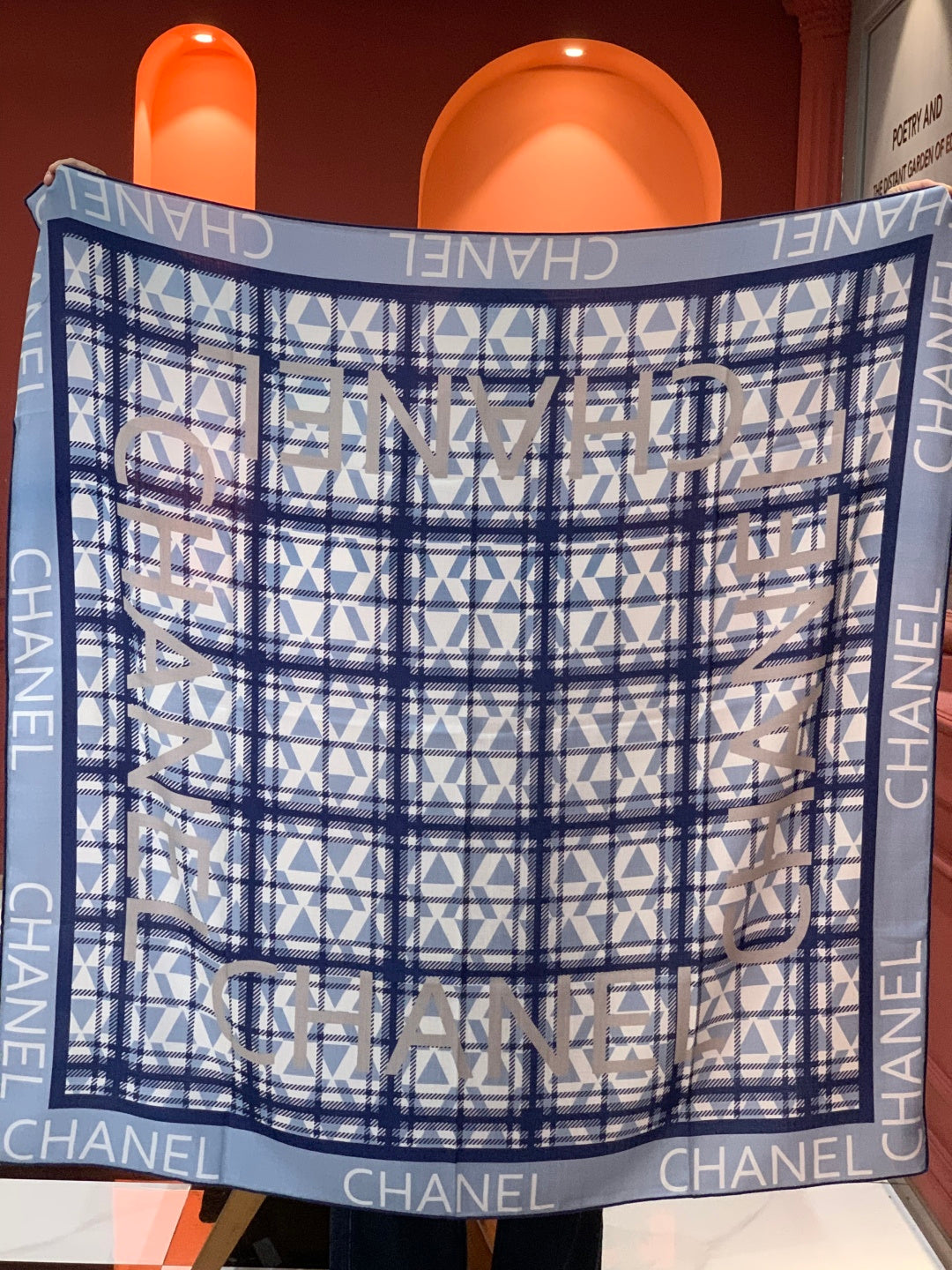 velvet elegant Shawl for women - alternate angle view 8