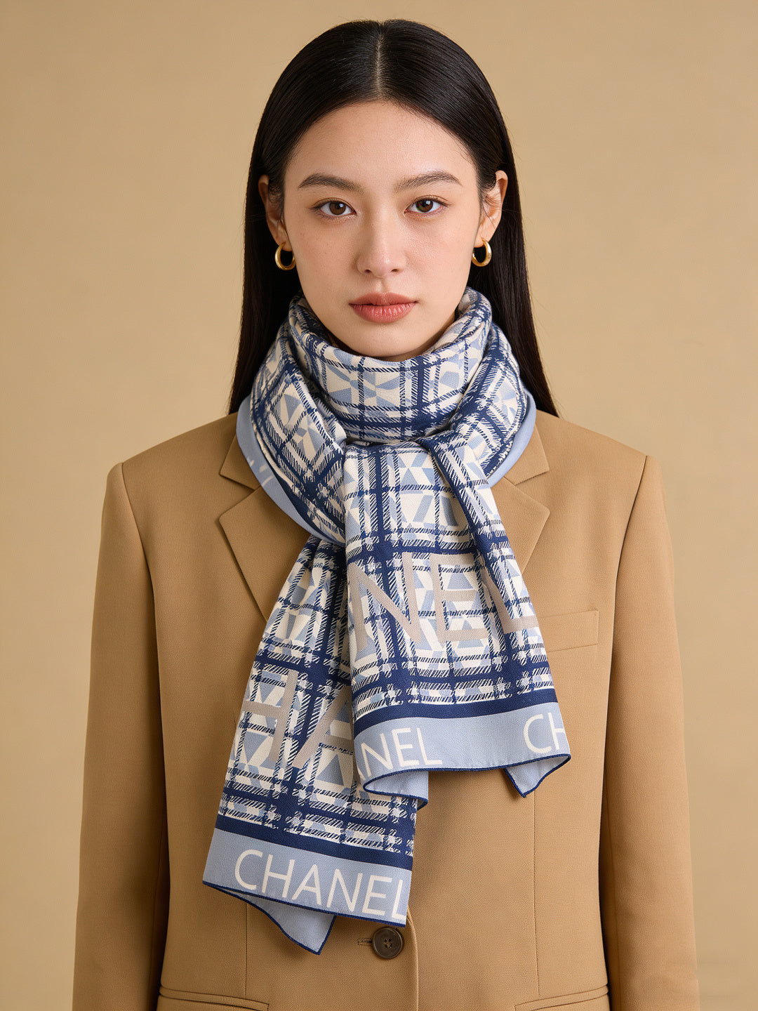 velvet elegant Shawl for women - alternate angle view 2