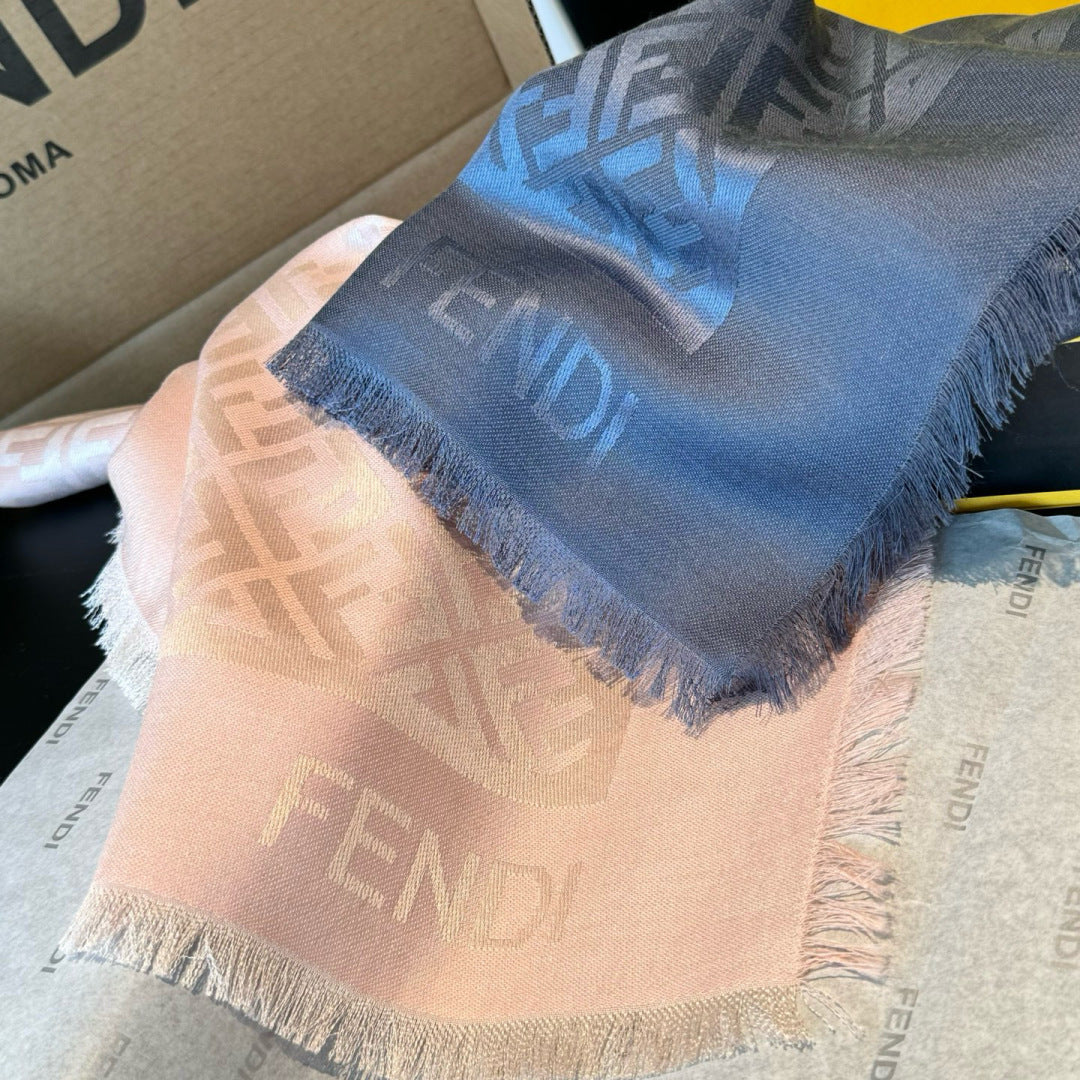 gold wool floral Shawl for women - alternate angle view 7