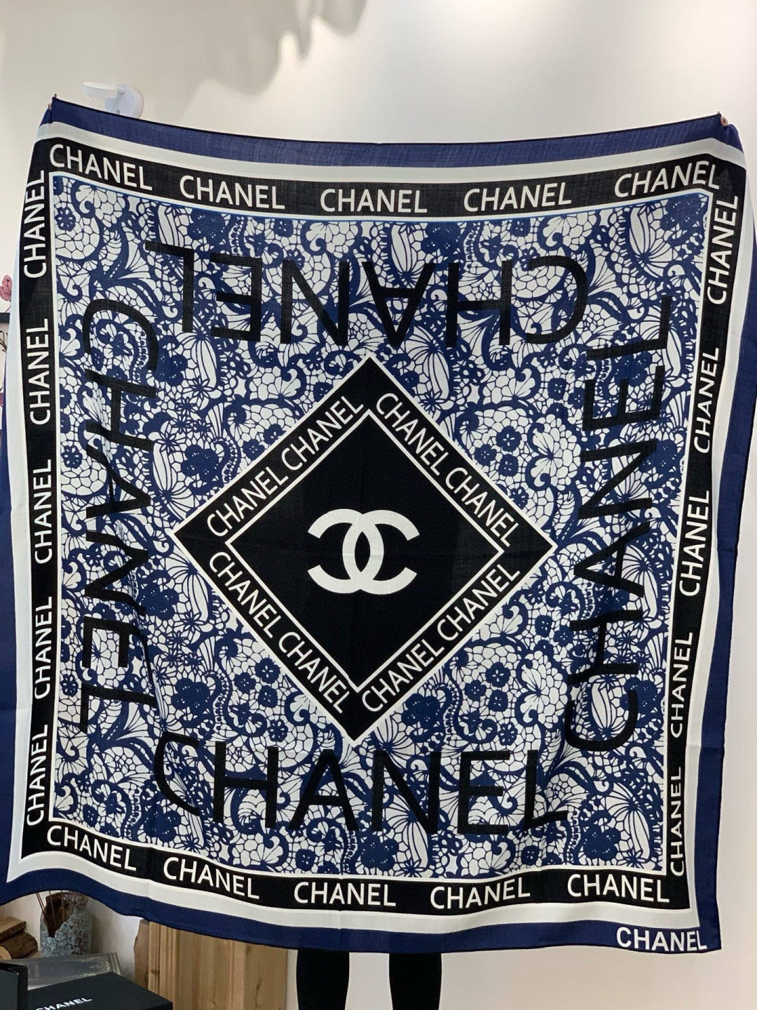 velvet elegant Shawl for women - alternate angle view 8