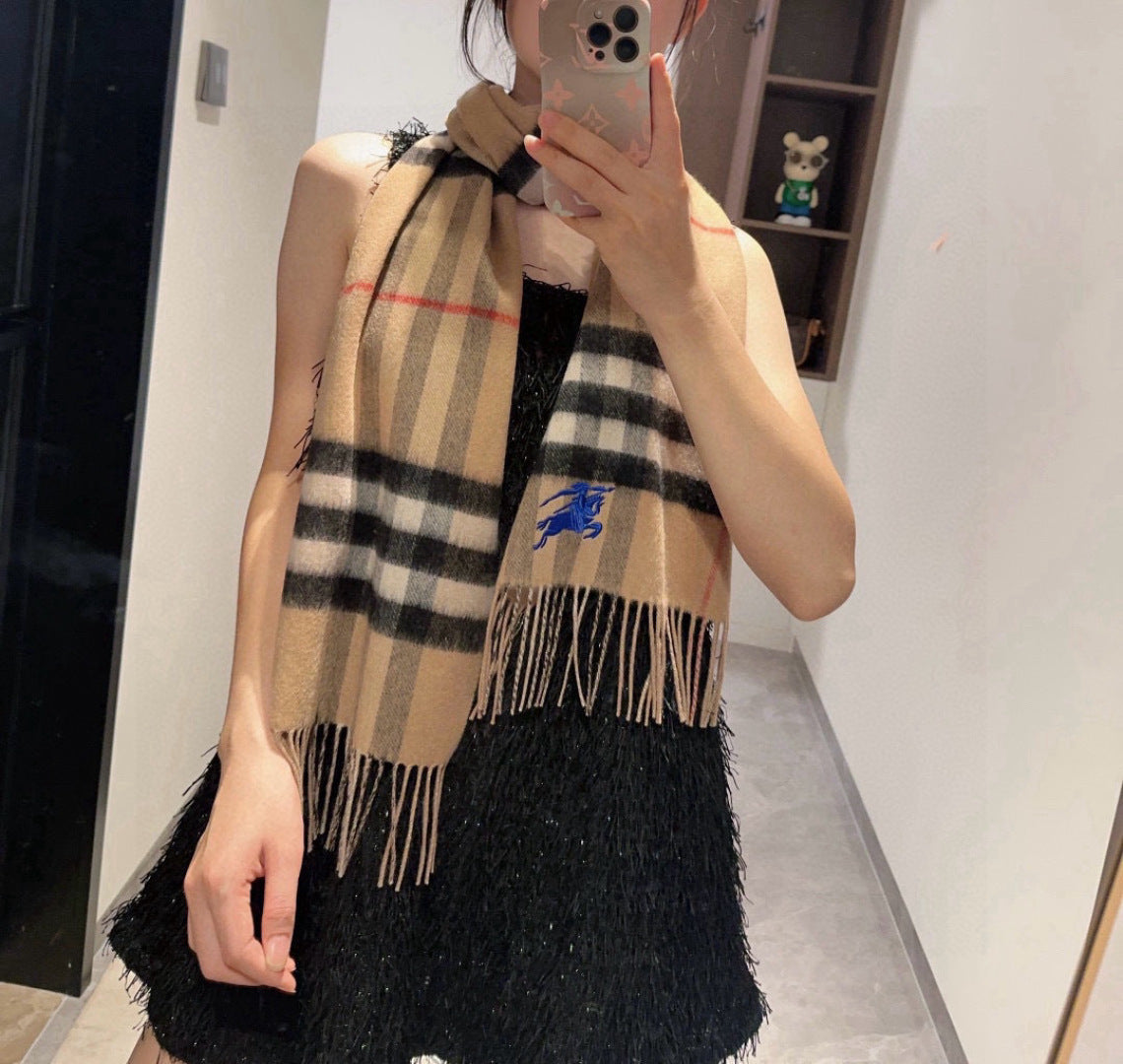 multicolor velvet luxury Scarf for women - alternate angle view 2