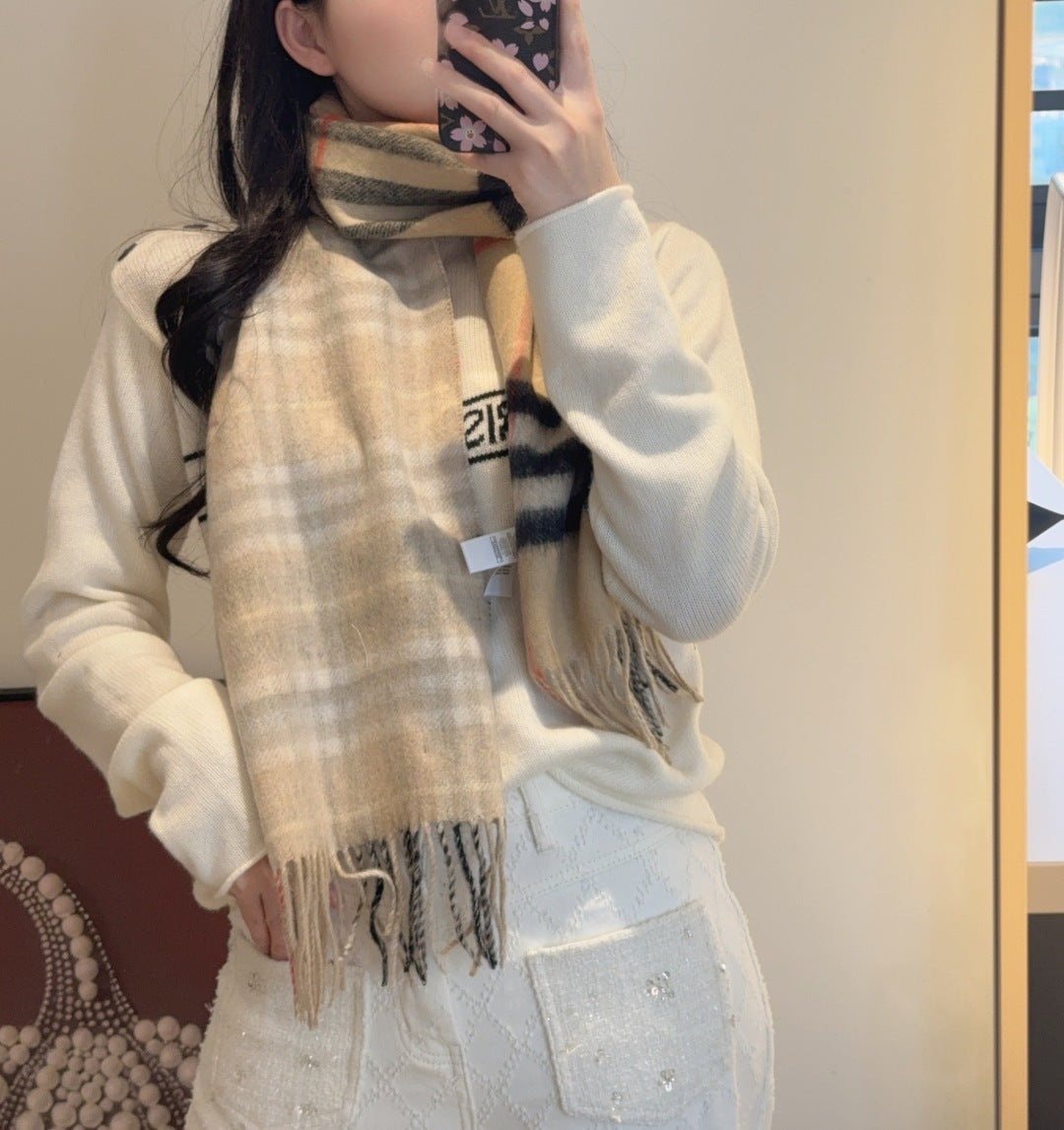 multicolor velvet luxury Scarf for women - alternate angle view 2