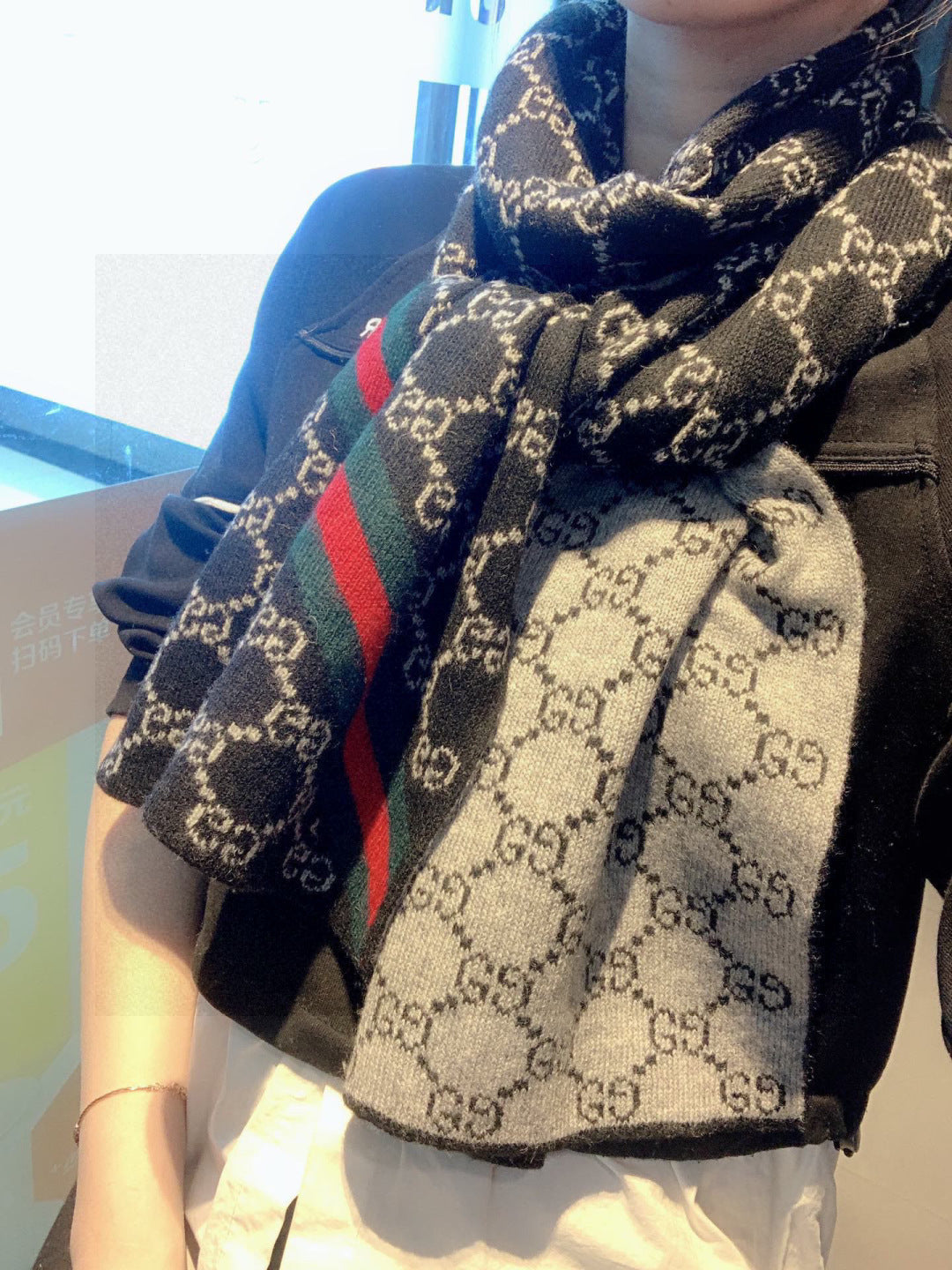 linen luxury Scarf for men - product detail view