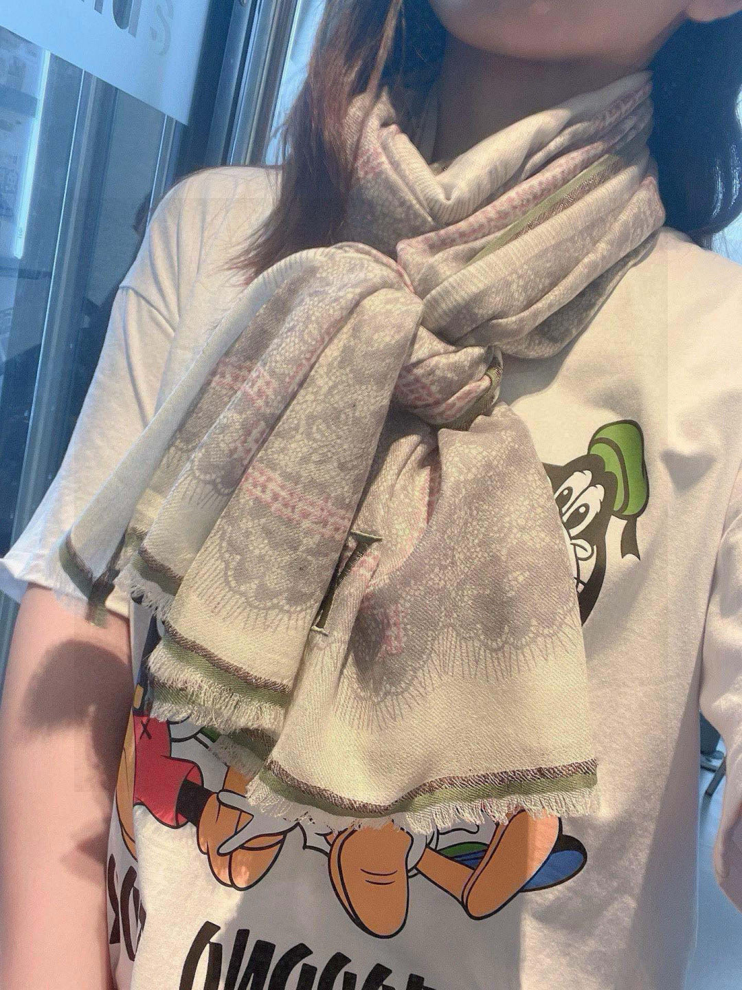 beige velvet luxury fashion accessory for women - product detail view