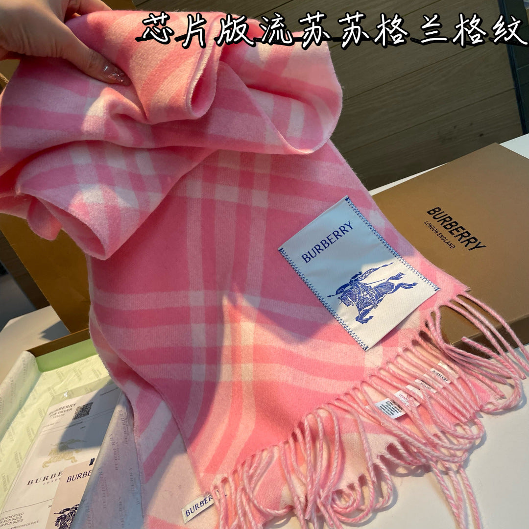 two-tone velvet tassel Scarf for men - alternate angle view 5