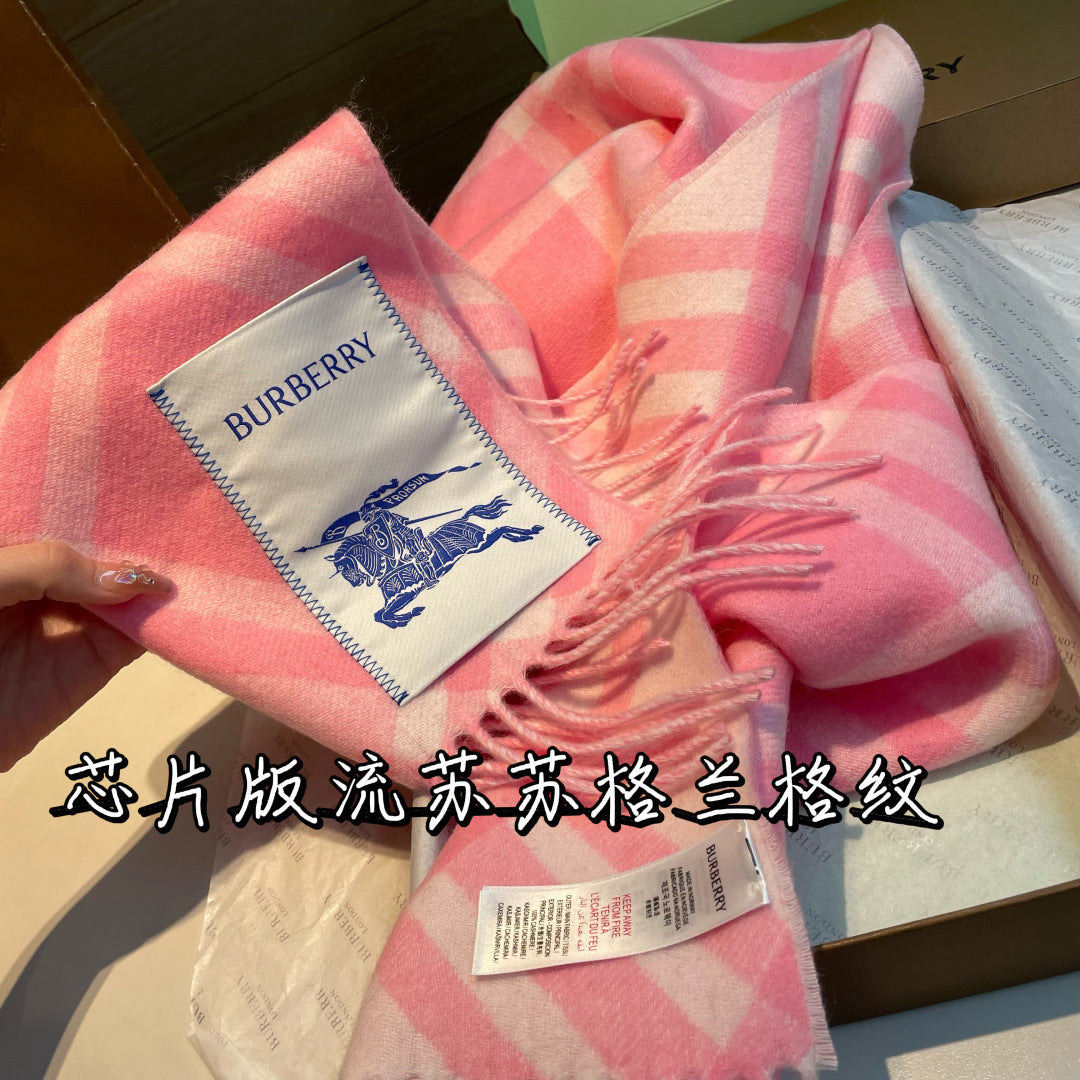 two-tone velvet tassel Scarf for men - alternate angle view 9