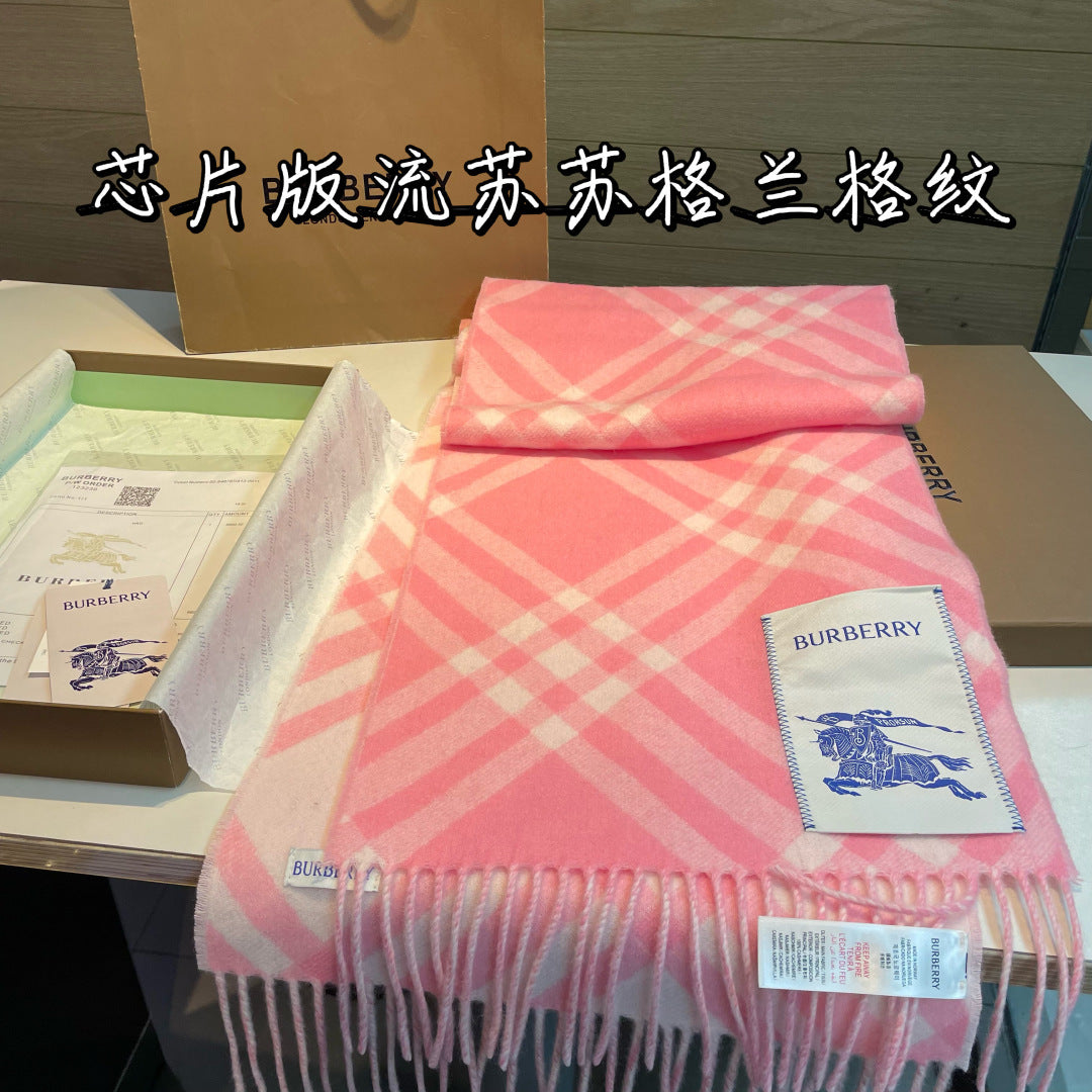 two-tone velvet tassel Scarf for men - alternate angle view 4