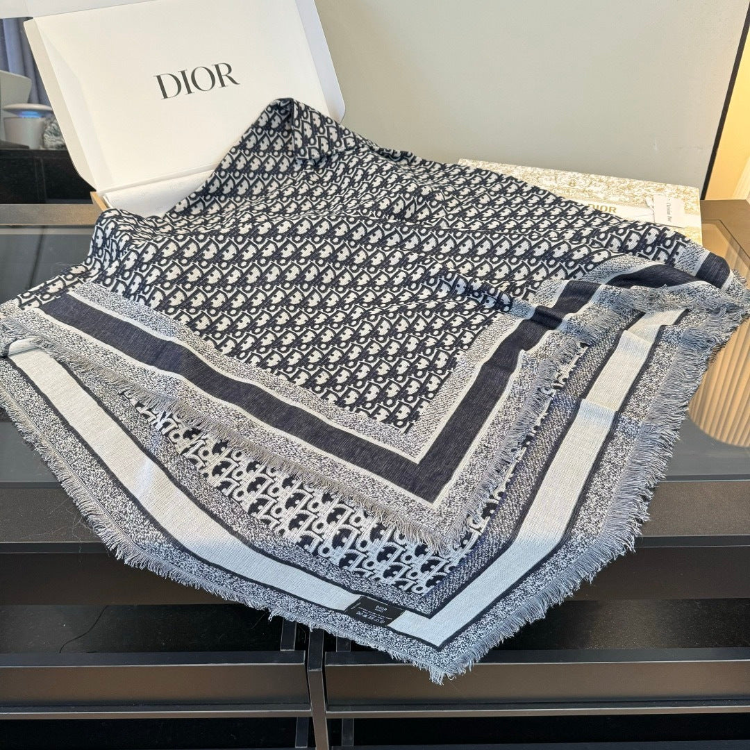 gray velvet floral Shawl for women - alternate angle view 2
