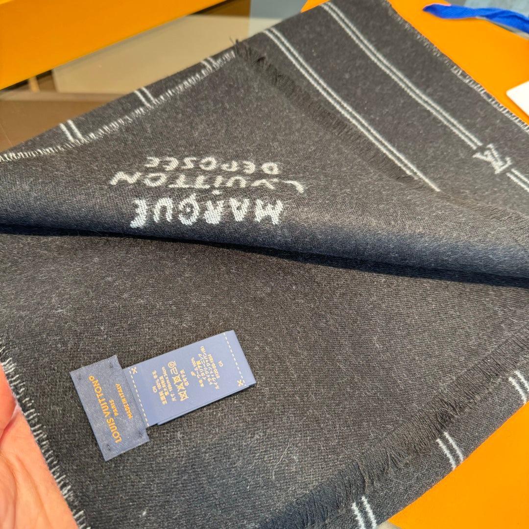 velvet tassel Scarf for men - alternate angle view 5