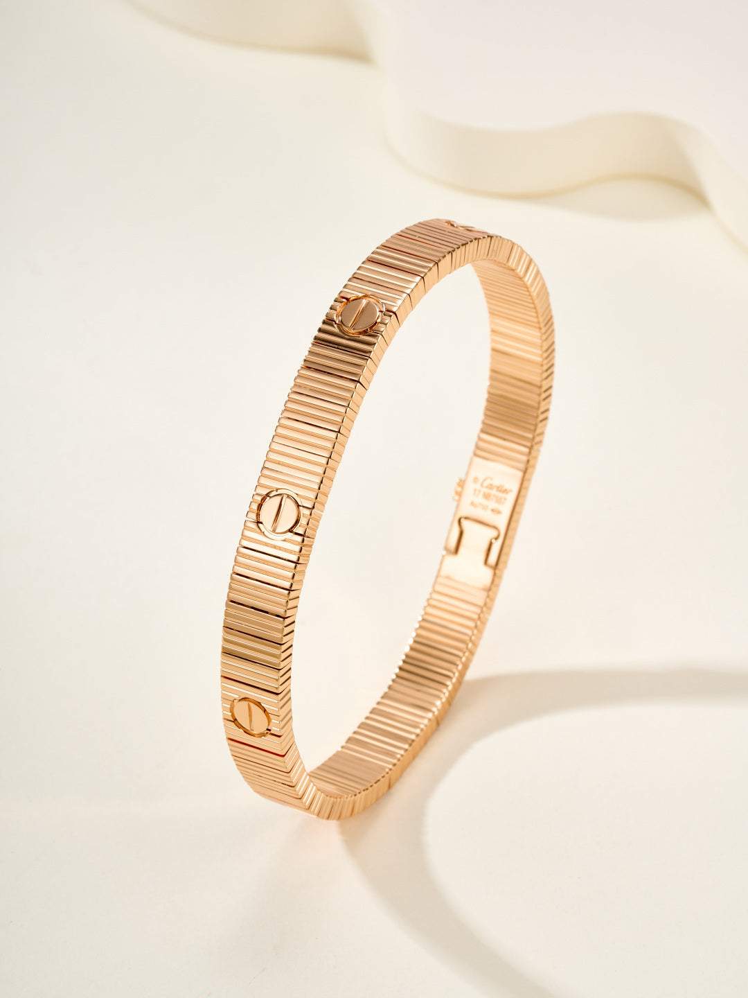 rose gold rose Bangle for women - alternate angle view 4