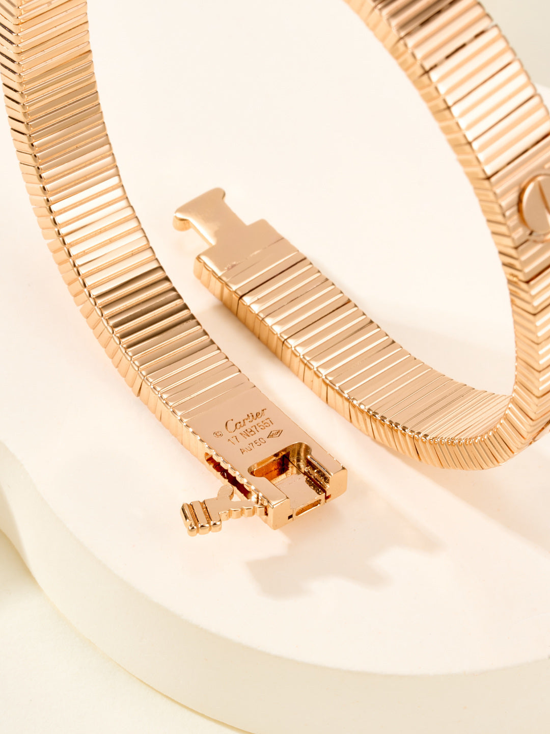 rose gold rose Bangle for women - alternate angle view 7