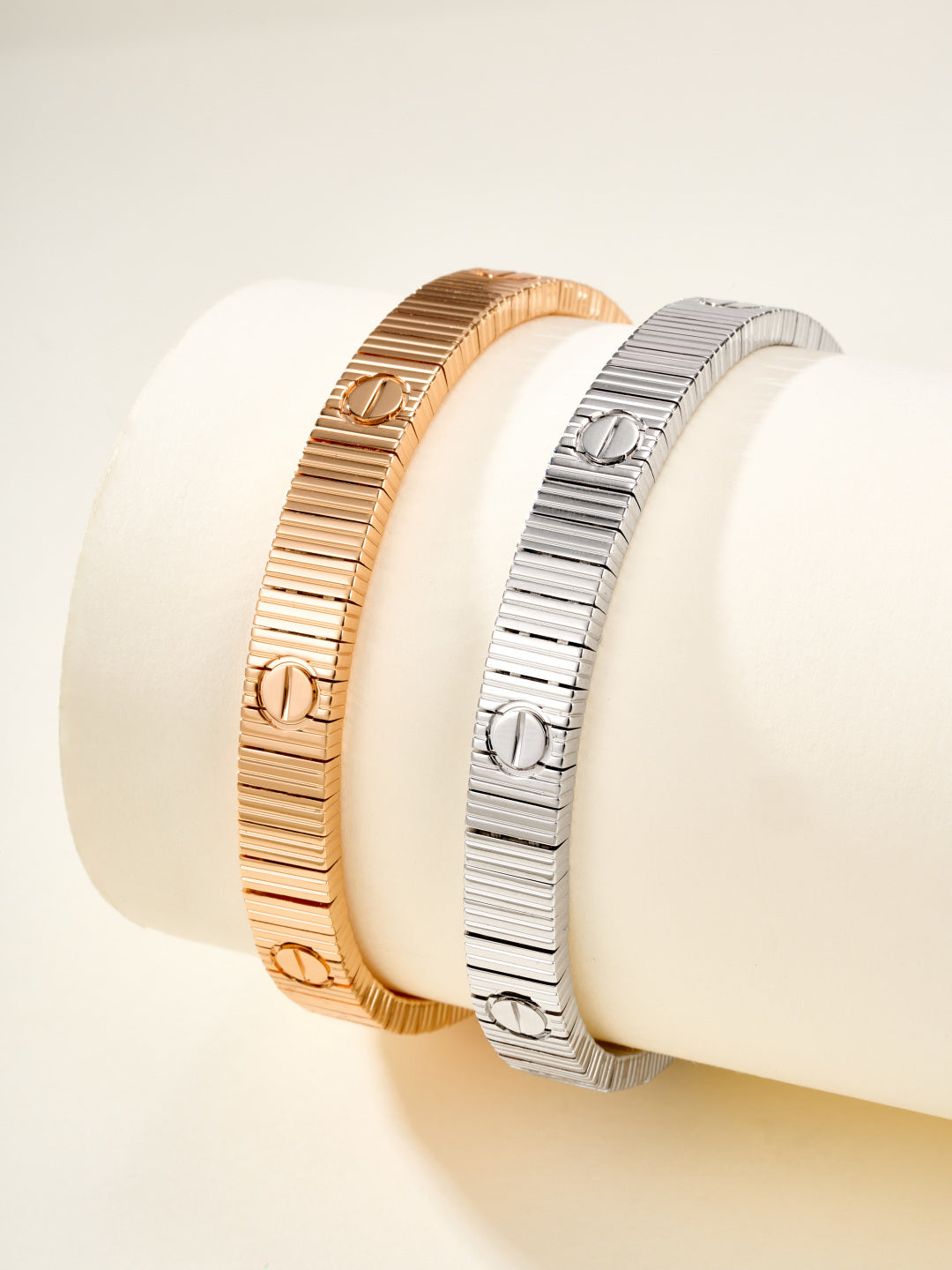 rose gold rose Bangle for women - product detail view