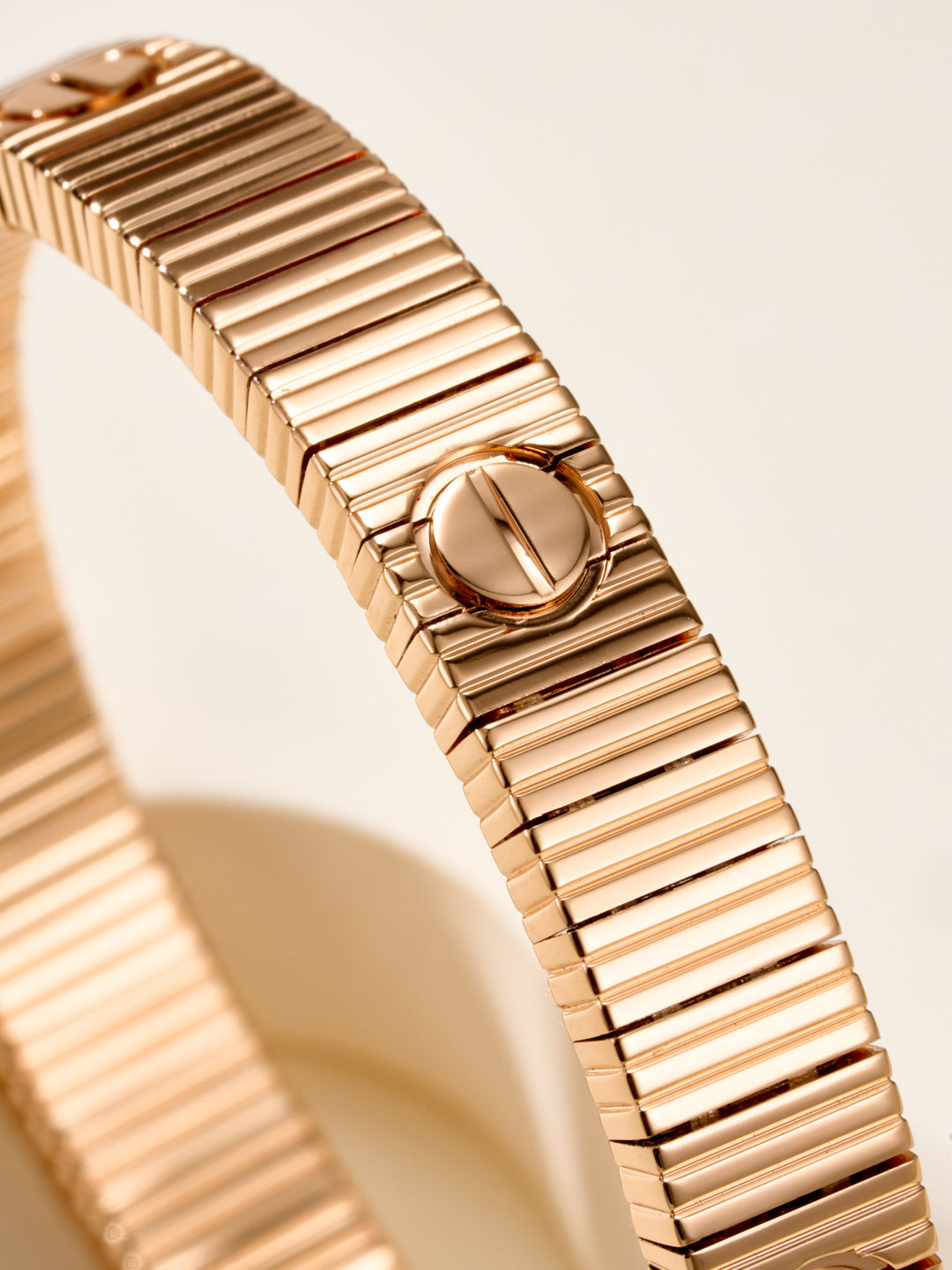 rose gold rose Bangle for women - alternate angle view 6