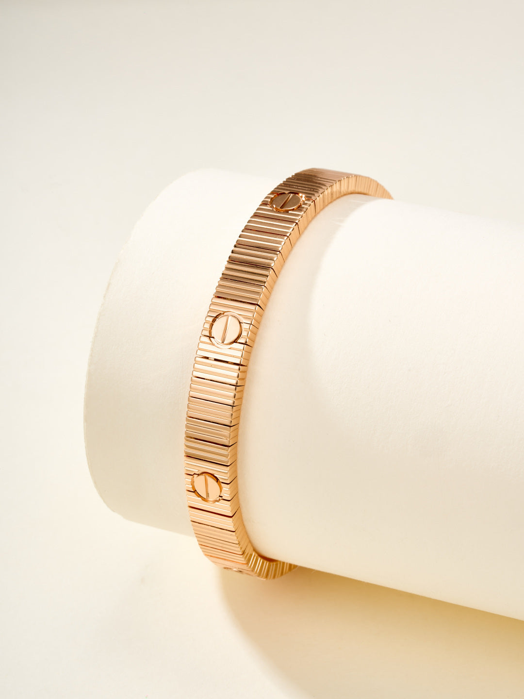 rose gold rose Bangle for women - alternate angle view 3