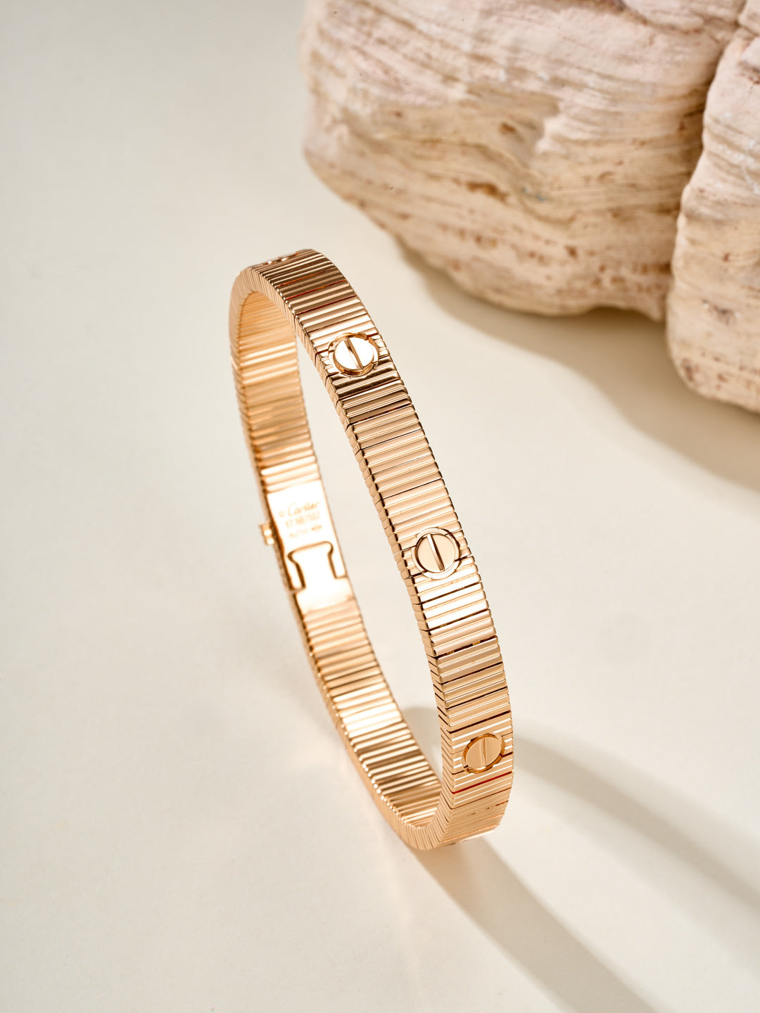 rose gold rose Bangle for women - alternate angle view 5