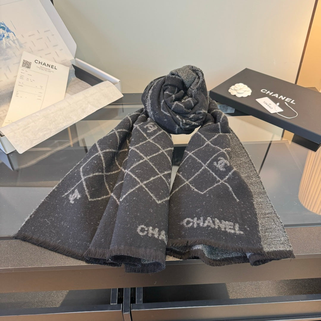 velvet luxury Scarf for women - alternate angle view 3