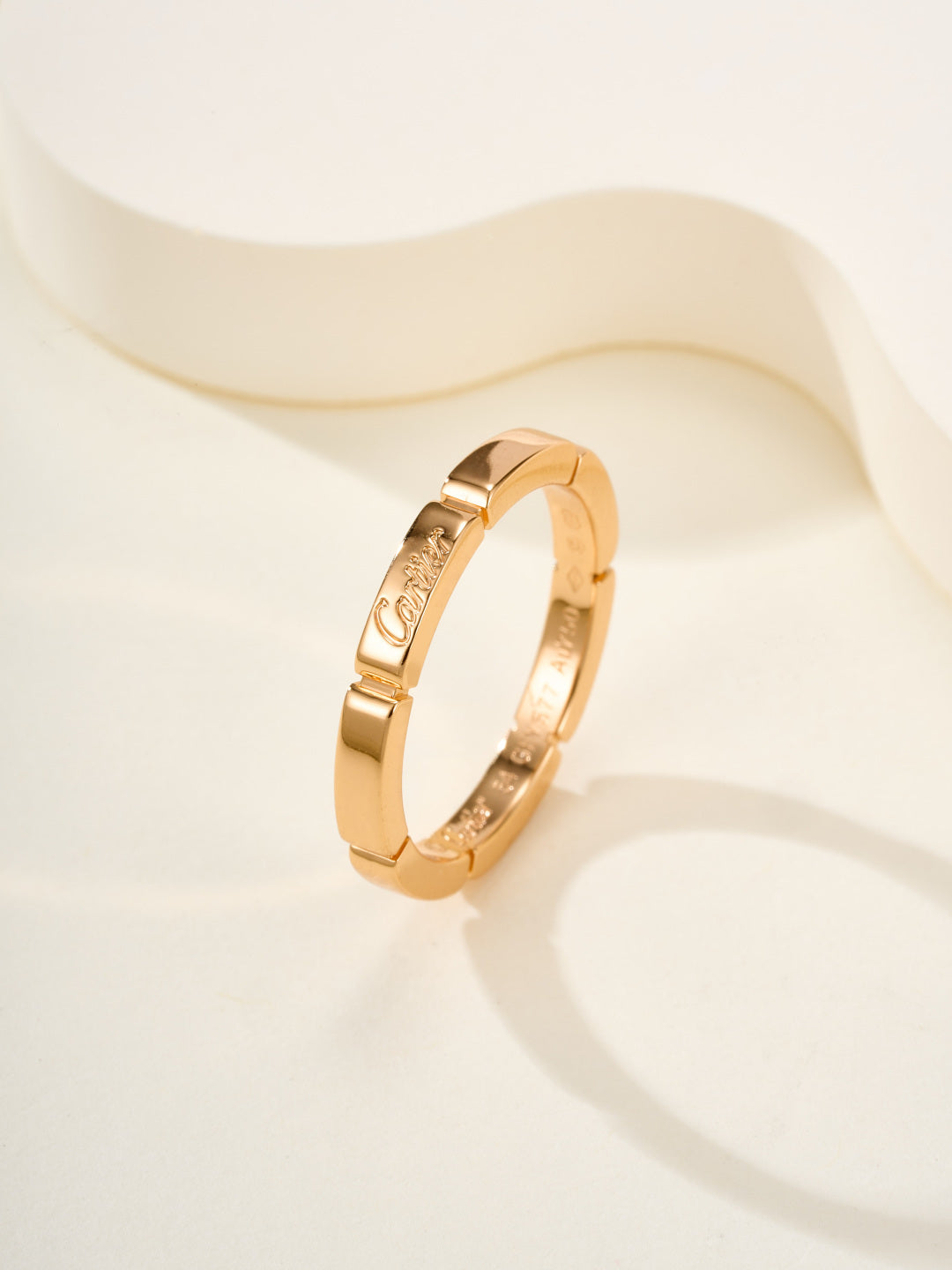 crystal minimalist Ring for unisex couple - alternate angle view 3
