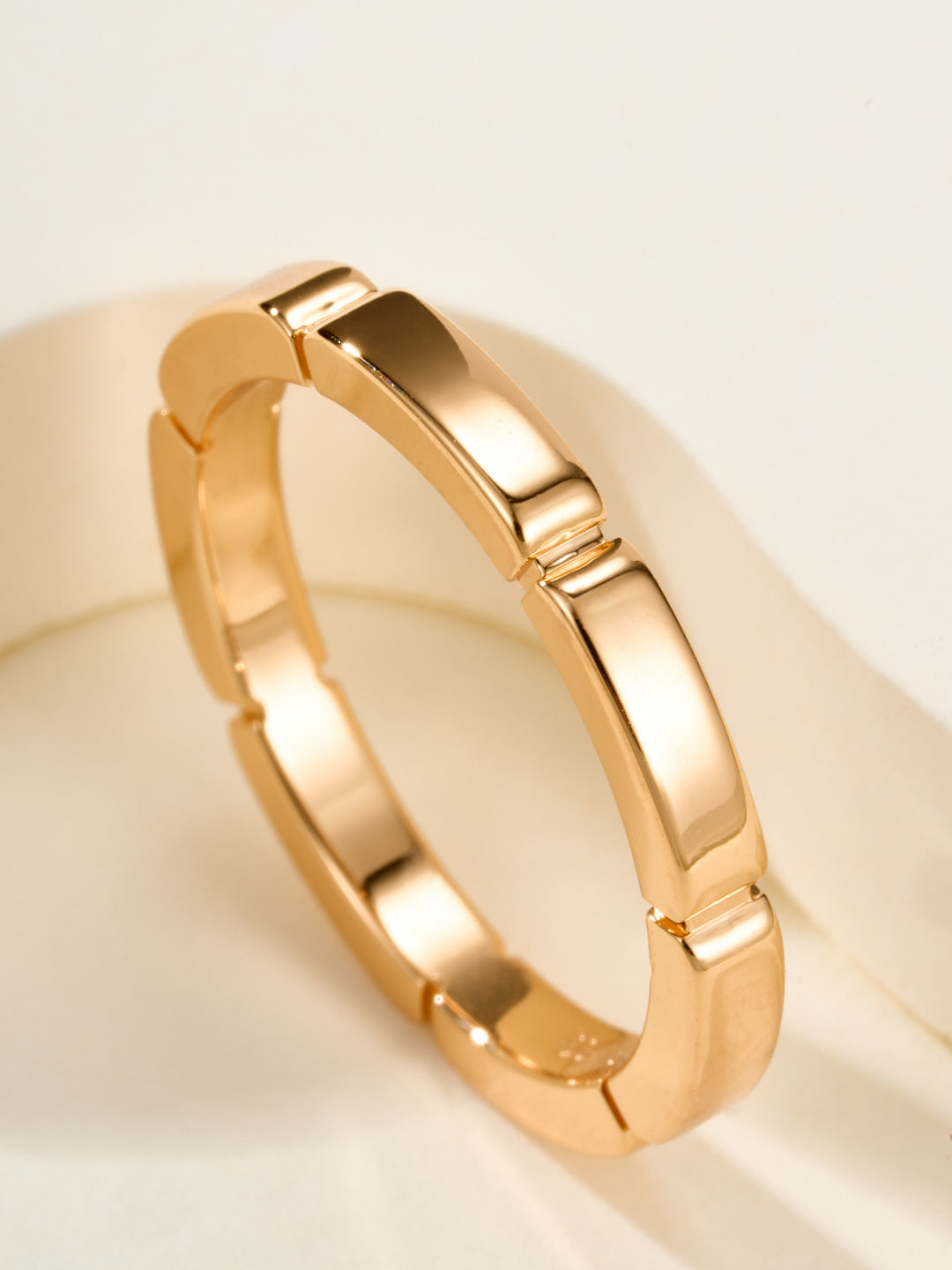 crystal minimalist Ring for unisex couple - alternate angle view 6