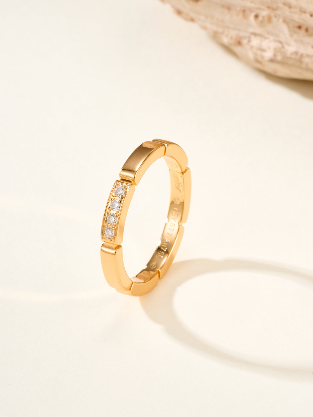 minimalist Ring for unisex couple - alternate angle view 2