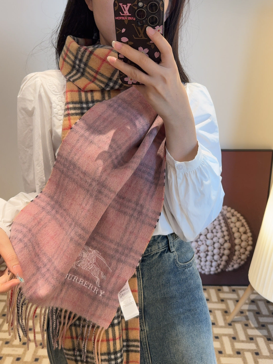 velvet stylish Scarf for men - product detail view