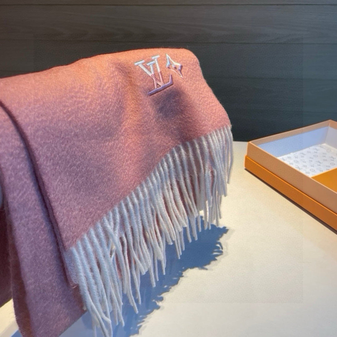 velvet minimalist Scarf for men - alternate angle view 6
