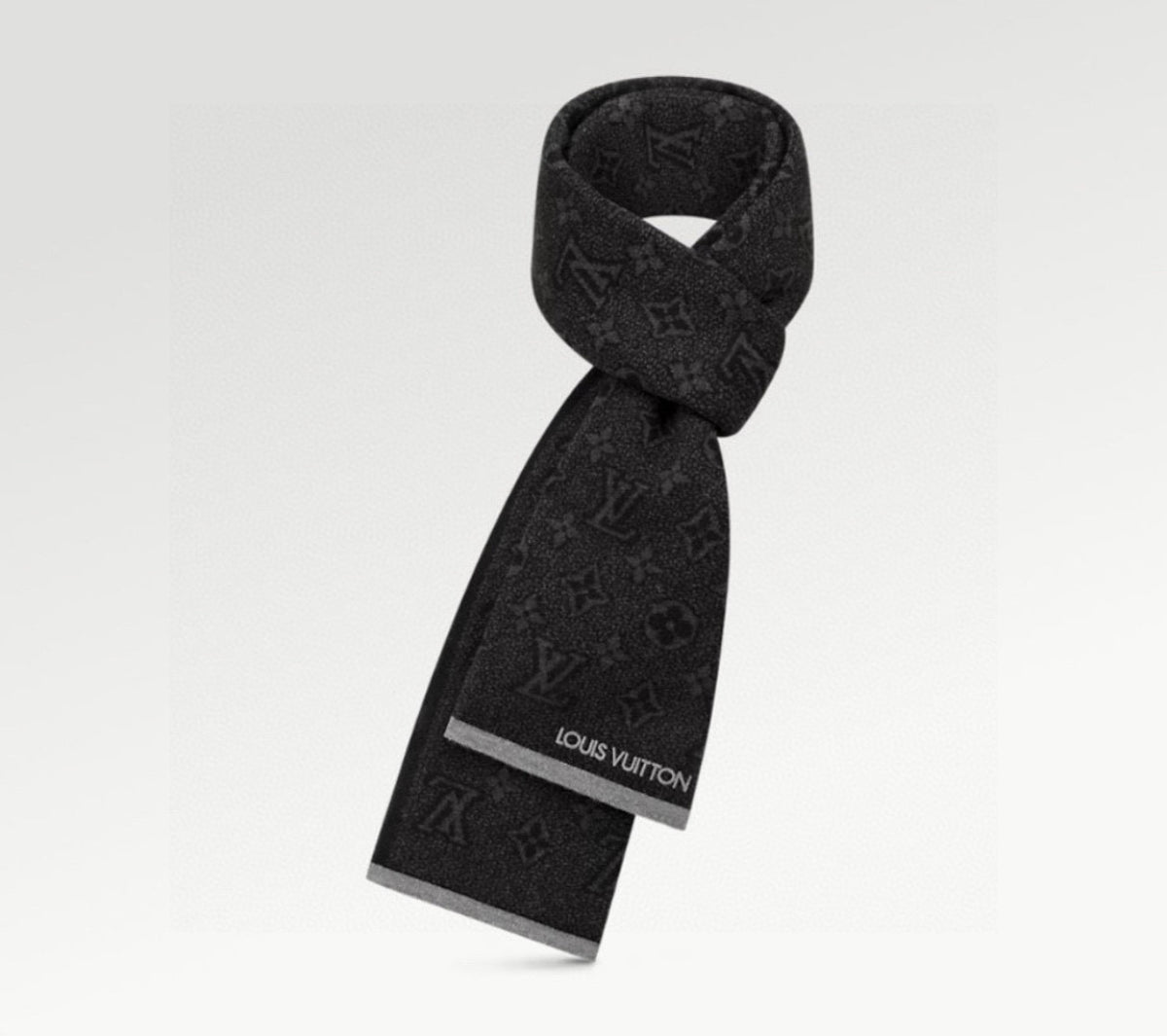 contrast color wool color block Scarf for men - alternate angle view 2