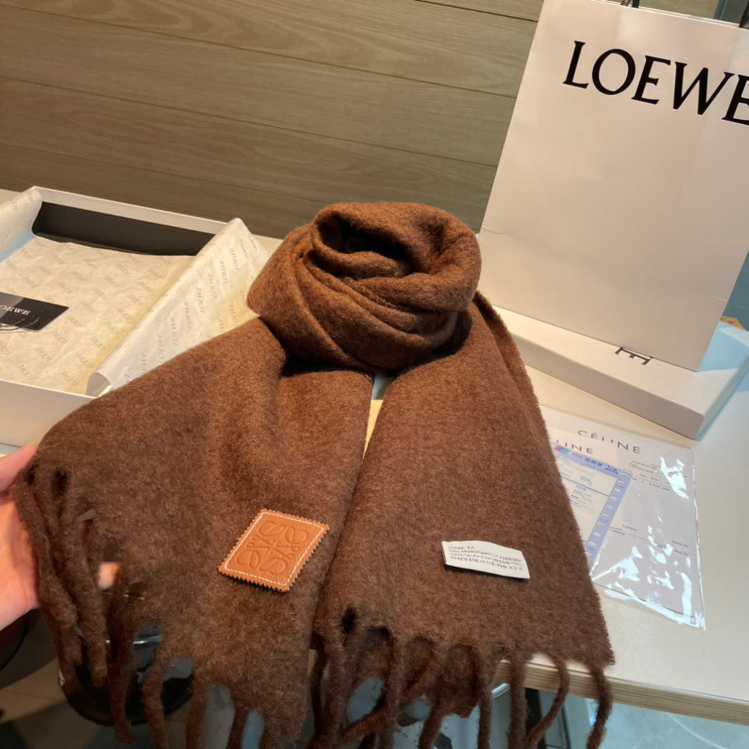 wool elegant Scarf for women - alternate angle view 6
