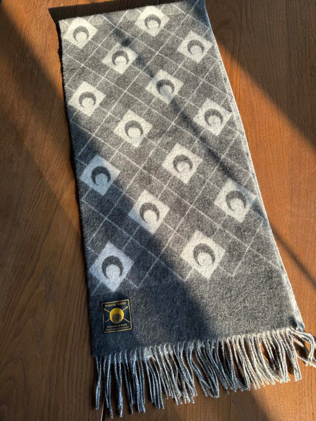 clear velvet floral Scarf for women - alternate angle view 7