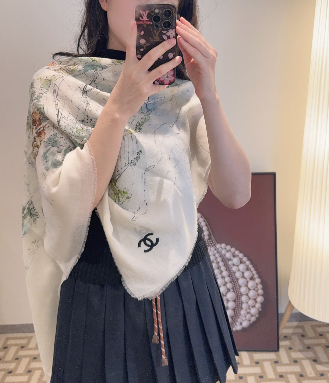 velvet luxury fashion accessory for women - product detail view