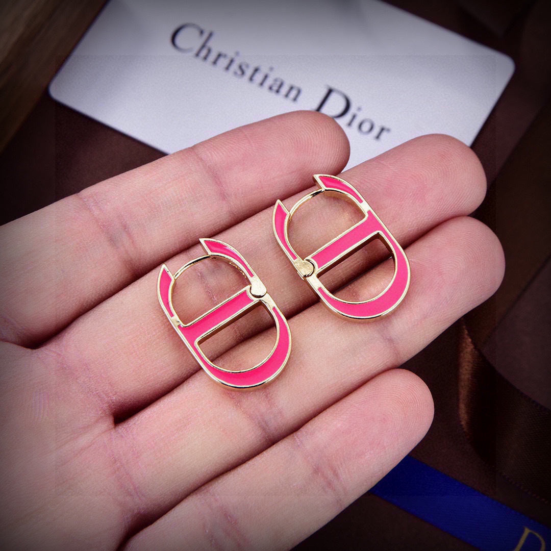 gold metal letter Drop Earrings for women - alternate angle view 4