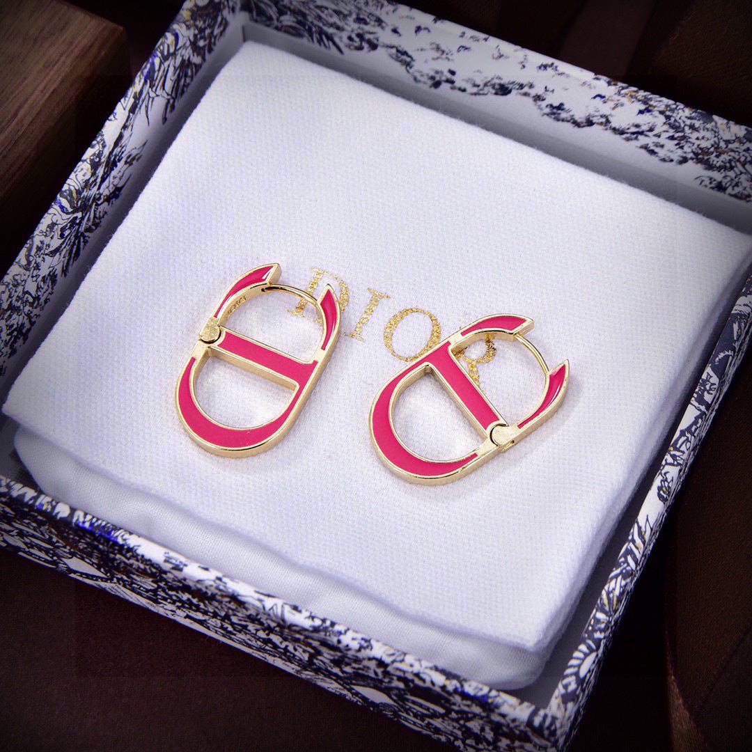 gold metal letter Drop Earrings for women - alternate angle view 5