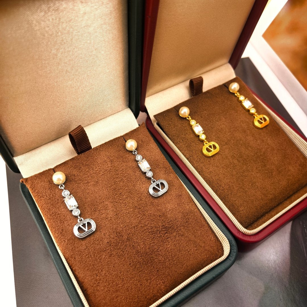 minimalist Stud Earrings for women - alternate angle view 4