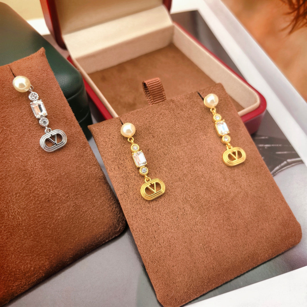 minimalist Stud Earrings for women - alternate angle view 5