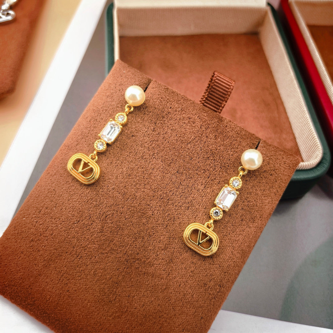 minimalist Stud Earrings for women - alternate angle view 6