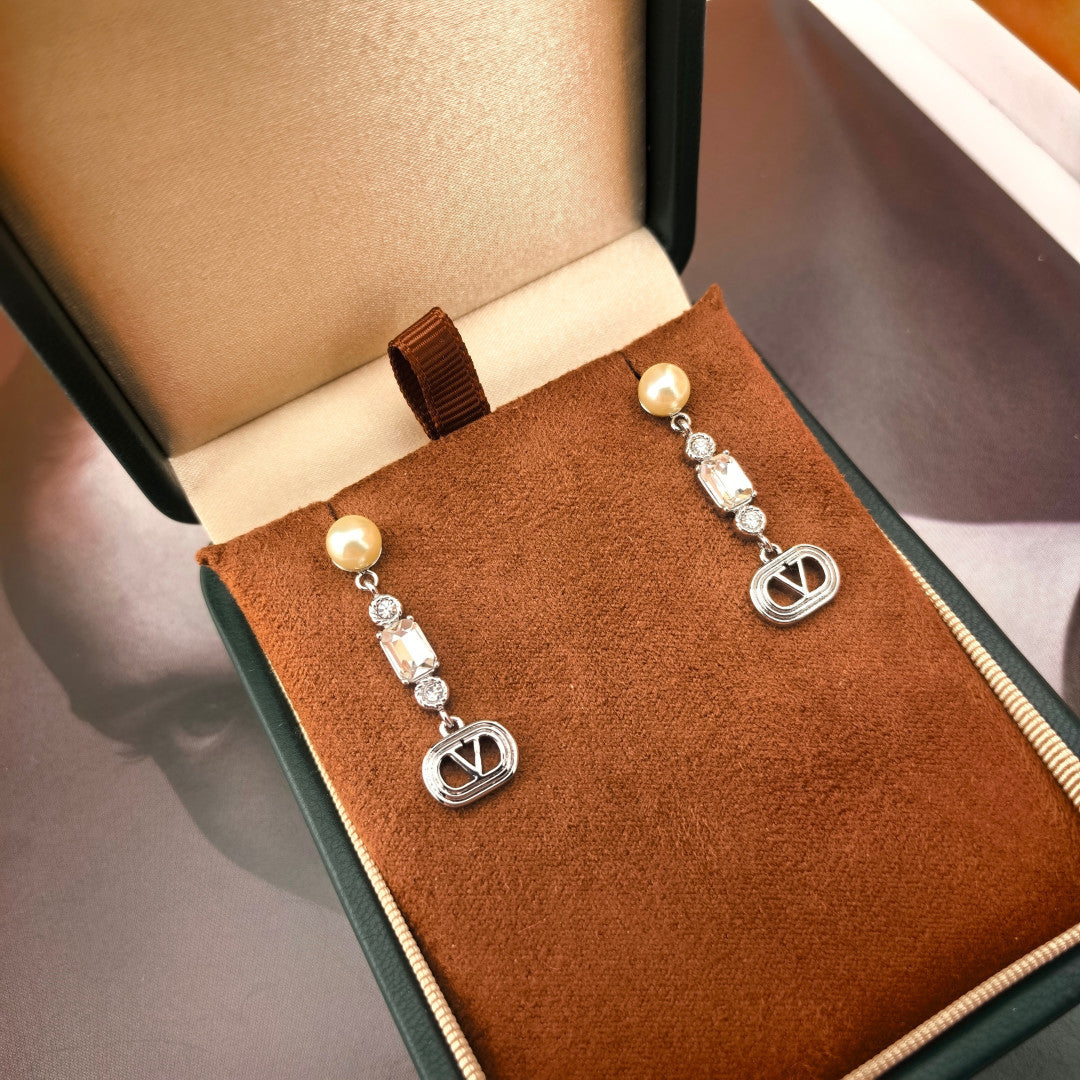 minimalist Stud Earrings for women - alternate angle view 3