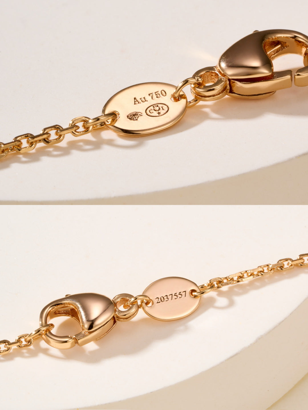 rose gold rose Necklace for women - alternate angle view 9