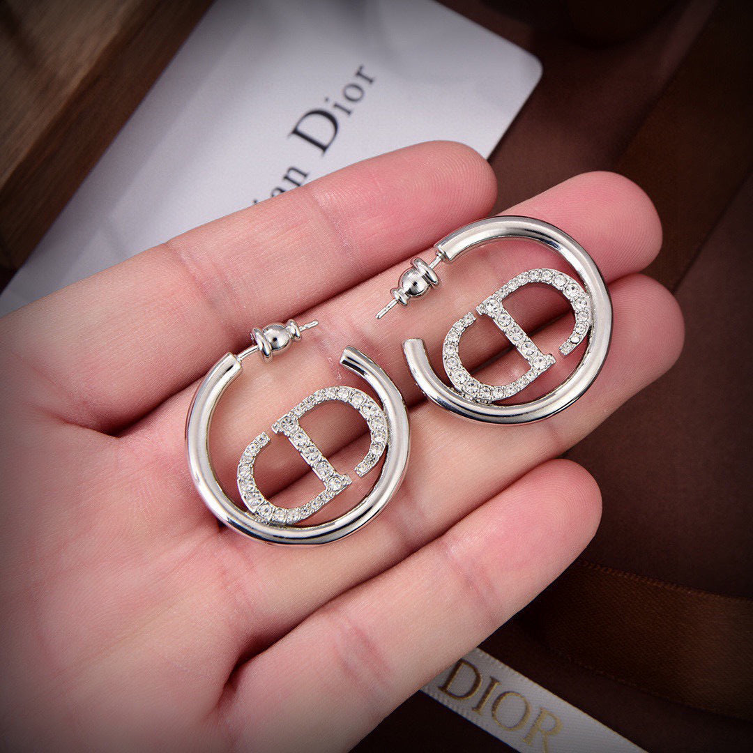 red Drop Earrings for women - alternate angle view 5
