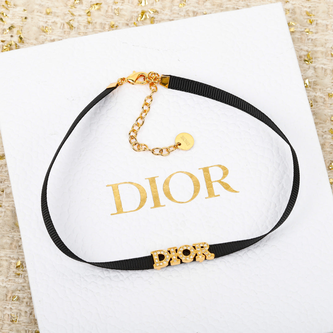 antique linen letter Necklace for women - product detail view