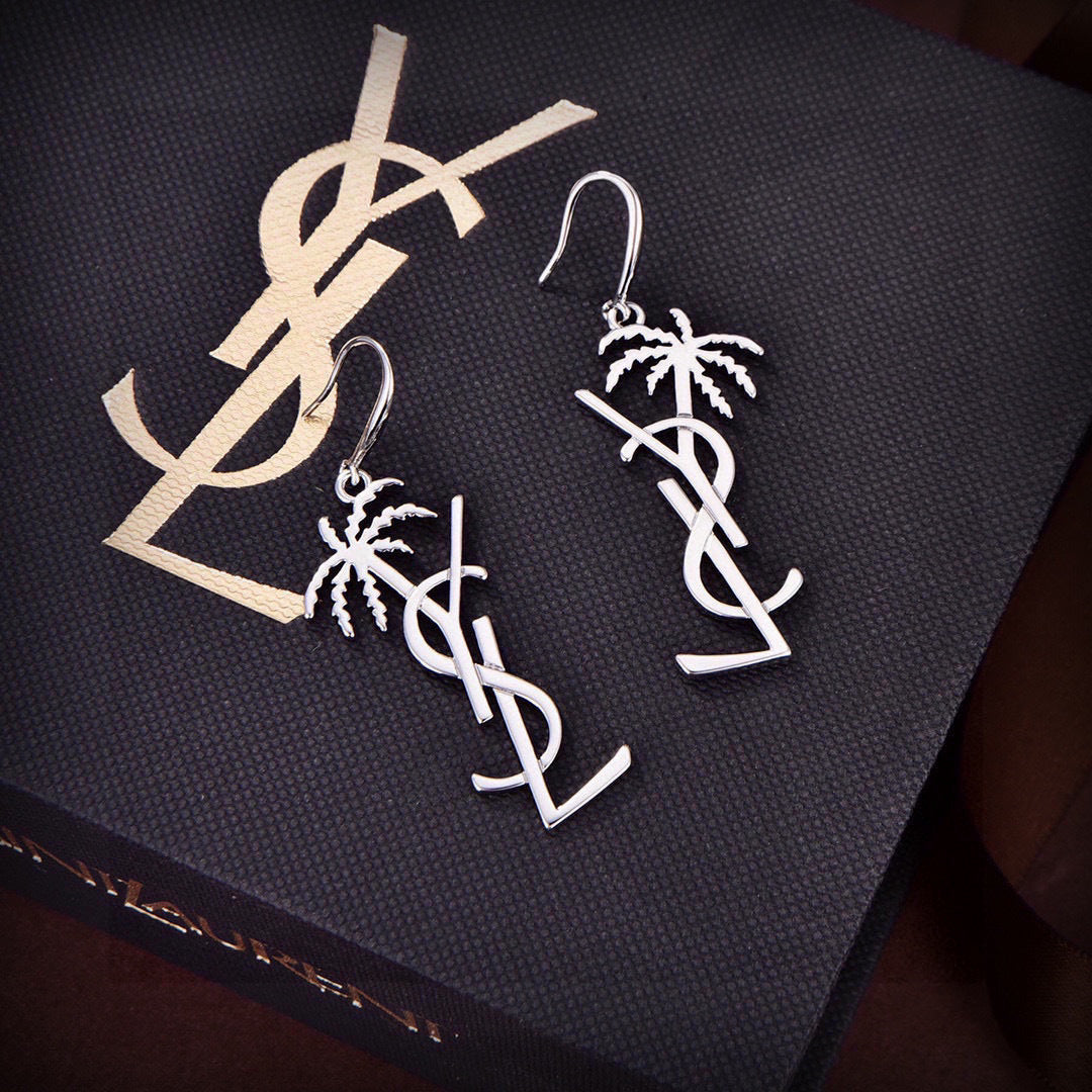brown brass elegant Drop Earrings for women - alternate angle view 8