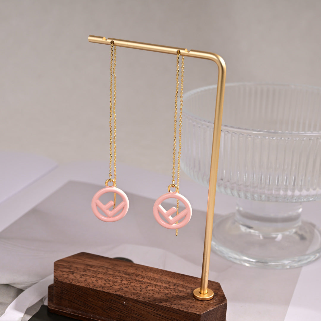 delicate Drop Earrings for kids - alternate angle view 4