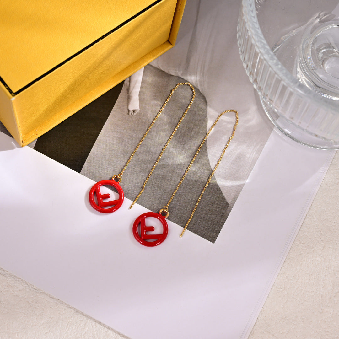 delicate Drop Earrings for kids - alternate angle view 6