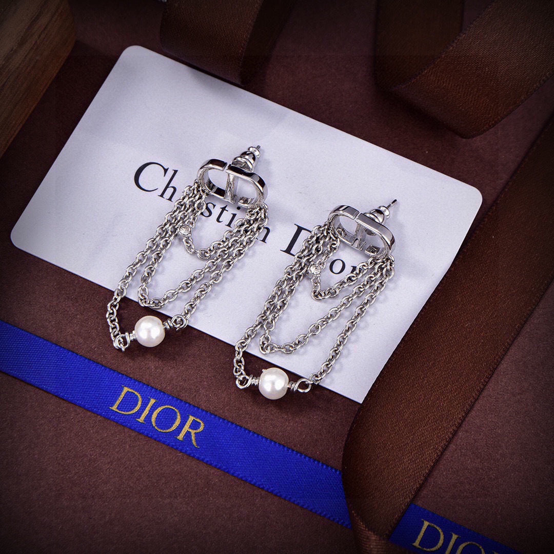 gold metal letter Drop Earrings for women - alternate angle view 4
